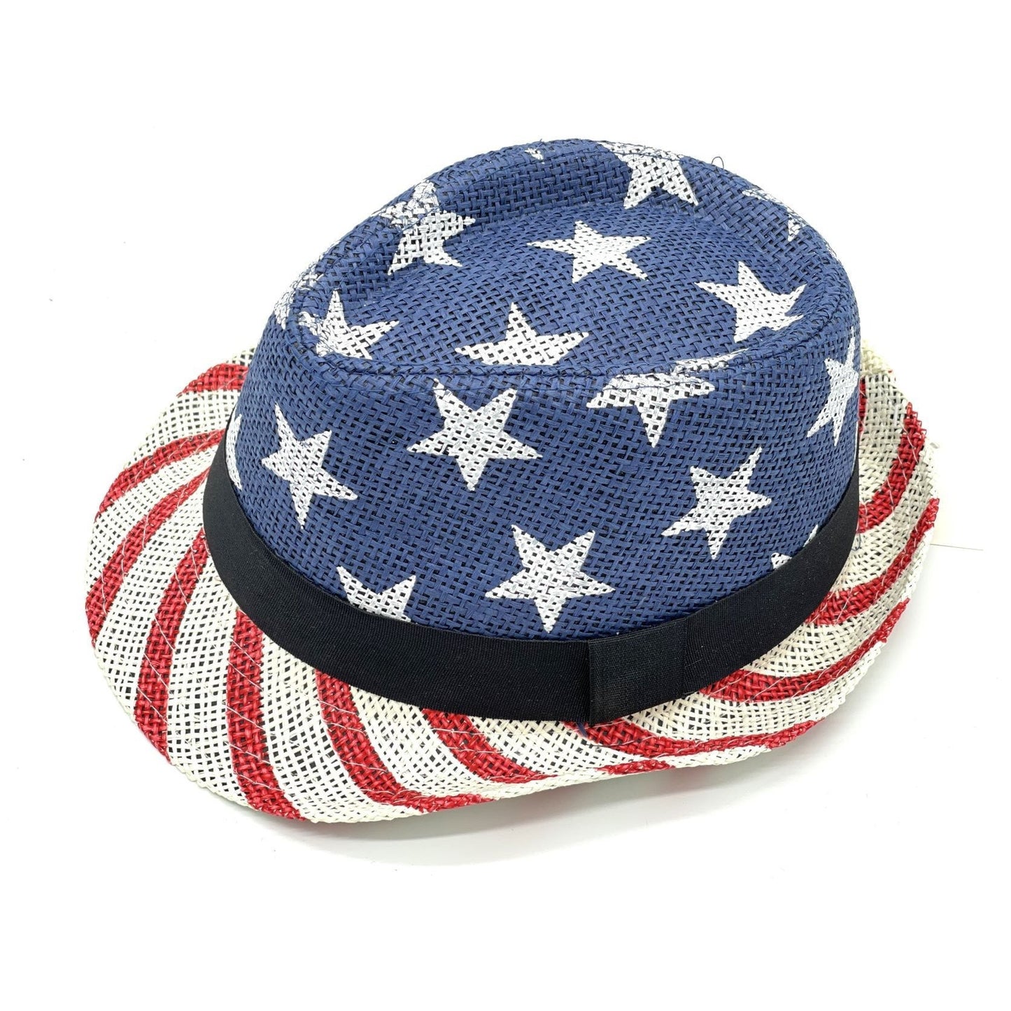 US Flag Unisex Patriotic Fedora Cap Stars & Stripes Sun Hat For Women & Men