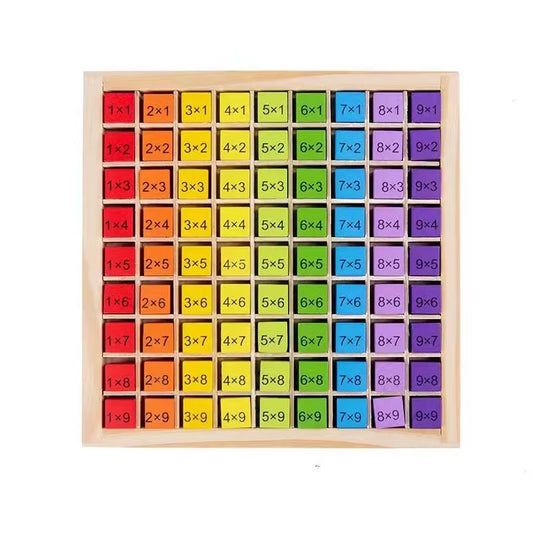 99 Multiplication Table Board - Fun Math Counting 1 to 100 Educational Toy for Kids 