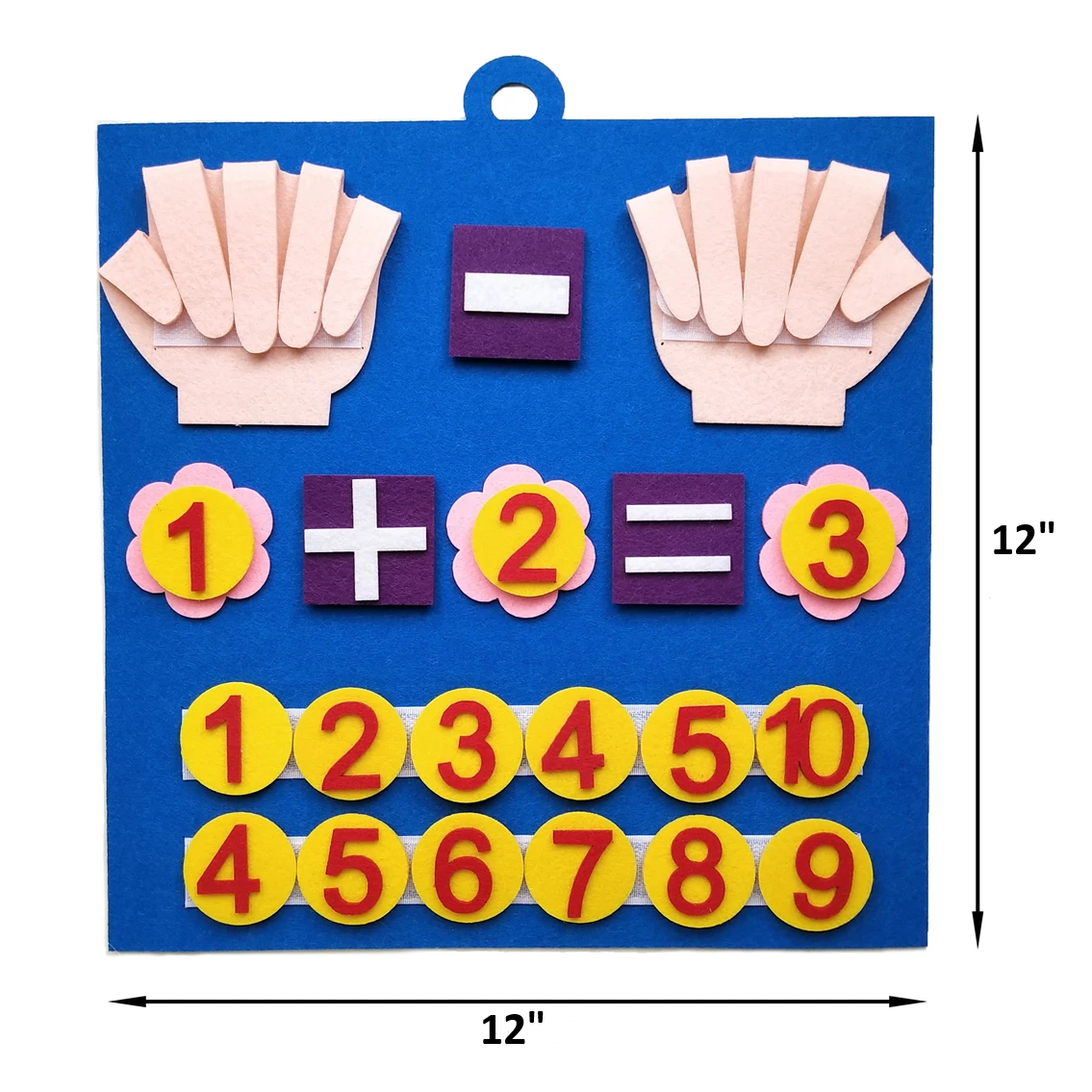 Felt Finger Numbers Math Toy for Early Childhood Counting and Learning Development (20 Pcs)