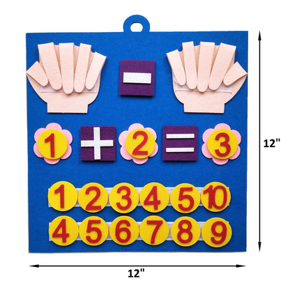 Felt Finger Numbers Math Toy for Early Childhood Counting and Learning Development (20 Pcs)